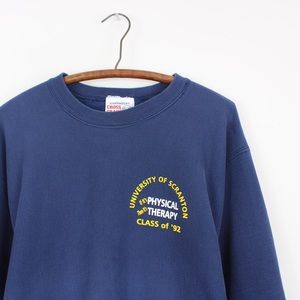Vintage Navy University Of Scranton Sweatshirt